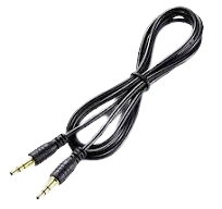 Cabo Auxiliar de som Áudio P2-p2 preto Alta Qualidade- PRA SOM